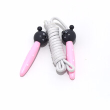 儿童木制卡通把柄跳绳幼儿园组织亲子互动体育运动锻炼身体器材