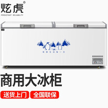 炫虎冷柜冰柜商用大容量卧式全冷冻 家用商用冰柜 冷柜雪柜铜管单温双温 单温铜管长205*高85*宽80（含把手85）cm