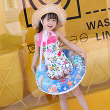 游泳圈成人 加厚男女充气网红ins儿童3-4-6岁泳圈成人便捷游泳装备 海洋世界70(40-80斤)