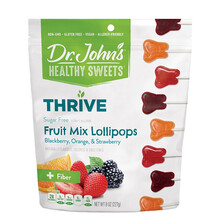 【顺丰配送】木糖醇棒棒糖 美国进口约翰博士无蔗糖棒棒糖227g儿童孕妇硬糖果草莓橙子水果味棒棒糖零食 混合水果味（约25支）