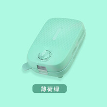 尊能定时三明治早餐机家用小型多士炉轻食华夫饼蒸煮煎烤全自动 薄荷绿 华夫饼烤盘