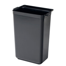 斯图 三层手推车用收集桶挂桶通用黑色餐车收餐桶 塑料挂桶收纳桶 酒店宾馆餐厅垃圾桶 大号 长挂桶