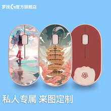 罗技（Logitech）Pebble 鹅卵石轻薄型静音鼠标 蓝牙无线双模 静音 便携 时尚鼠标 粉色定制-联系客服