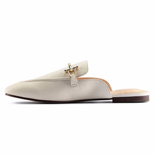 其乐Clarks 女士新款PURE 2 MULE-20N16马衔扣一脚蹬拖鞋休闲单鞋 白色 261 51820 9/40