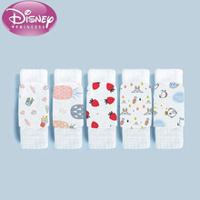 迪士尼婴儿小宝宝汗巾0-3-6岁幼儿园儿童用隔汗巾吸汗垫背巾纯棉吸隔小孩夏垫背纱布全棉大号薄款 红色 默认1