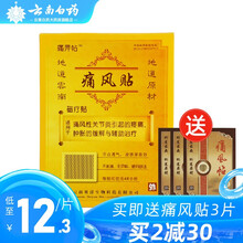云南贝洋痛痹帖痛畀贴痛痹贴颈椎痛腰椎痛贴A130510 磁疗贴  2贴(痛风贴)