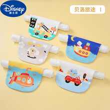 【新上市】迪士尼儿童汗巾垫背巾2-6岁宝宝纯棉吸汗巾儿童隔汗巾幼儿园绣名字垫背全棉男童女童夏季大号 印名字-5条装-6层-贝洛旅途 M