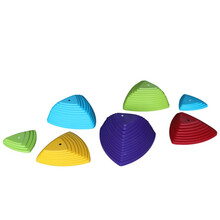 贝琪雅幼儿园儿童早教感统训练过河石踩踏石平衡木独木桥室内外健身器材 过河石9件套