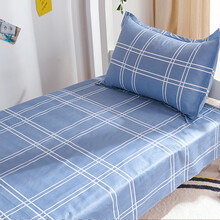 云瑾家纺 全棉床单单件 双人纯棉床单斜纹印花40支被单 家居学生加大1.5m/1.8/2米床床上用品 海派绅士 床单180*220/适用1.2-1.5米床