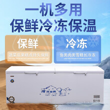弗拉威双温冰柜商用冷藏冷冻卧式大容量冷柜 超市冰箱冷冻柜展示柜 增强版418双温室 27
