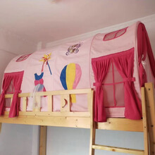 稚气熊 儿童床上帐篷公主床幔遮光防摔男孩女孩公主游戏屋分床神器婴儿 4节热气球款