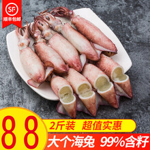 海兔子满籽小墨鱼仔海鲜水产鲜活冷冻笔管鱼全籽乌贼 带籽海兔子2斤