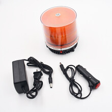 车上生活汽车吸顶爆闪灯 工程警示灯开道爆闪灯警 高亮校车车顶灯12v24v 220V充电车载吸顶灯  充电黄色-配车充+家用充