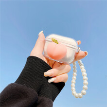 亿魅漫步者x3minibuds蓝牙耳机保护套lollipods冇心tws1pro可爱软壳套 minibuds/x3 屁桃+珍珠手链