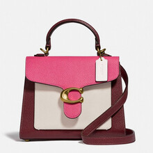 蔻驰 COACH 奢侈品 女士专柜款TABBY系列牛皮手提单肩斜挎包酒红色粉红色多色20号小号 635 B4QUK