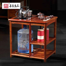 【盛夏狂欢】善匠良品 红木家具非洲花梨（学名：刺猬紫檀）茶水柜 实木餐边柜 泡茶几储物柜 梅花i茶水车