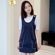 防辐射服孕妇装防辐射衣服金属纤维马甲连衣裙四季款上班放射服套装防射服 备孕怀孕期上班 藏青色 L