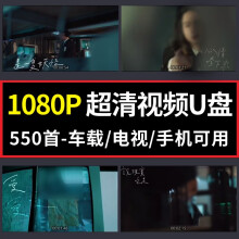 聆沫车载电影u盘高清MP4全视频无损带歌曲mv经典抖音DJ流行高品质音乐 64G-1080P超清视频MV-550首 送Micro和Type-C手机OTG转换接器