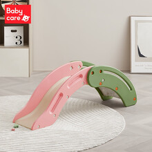 babycare儿童滑滑梯秋千组合加厚款室内宝宝游乐场婴儿玩具2-12岁 攀爬滑滑梯-珀尔里粉