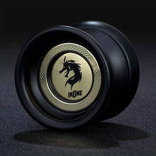 FEELO 悠悠球yoyo竞技长睡眠花式职业合金限量绝版比赛溜溜球 腾龙纯黑1级送练习球