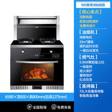 智能集成灶家用体感蒸烤箱臭氧消毒柜洗碗机一体灶官方 标努 900蒸烤消标配款 液化气  左右排烟