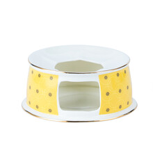 安娜16点英式下午茶具套装骨瓷咖啡具欧式小奢华陶瓷咖啡杯小精致 加热底座 柠檬树