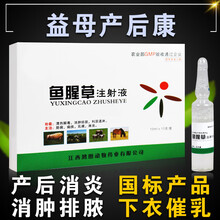 鱼腥草注射兽用兽药猪牛羊清热解毒产后消炎 鱼腥草注射针液 兽用 100ml/1盒