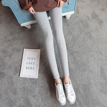 米度丽 孕妇打底裤春秋薄款孕妇裤外穿托腹裤长裤秋冬孕妇装秋装 272纯色款-浅灰 XL码