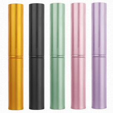 麦欧丽化妆刷5件套铝筒装 紫色-5件套铝筒