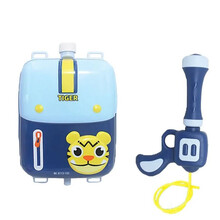 新款儿童可爱卡通水枪玩具奥特曼背包水枪打水仗神器呲水枪男孩夏天沙滩戏水玩具 蓝色书包2.5L
