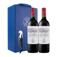 超市	
拉菲（LAFITE） 巴斯克卡本妮苏维翁干红葡萄酒 750ml*2瓶 双支礼盒装（耀蓝） 智利进口红酒（DBR）