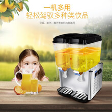 Naliya 冷饮机果汁机商用奶茶店冷热双温多功能双缸三缸全自动饮料机 单缸22L 冷热双温款