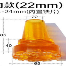 四季用拐杖头防滑耐磨胶垫拐棍脚垫老人手杖腋下拐双拐配件胶头 牛筋万向款【22MM】