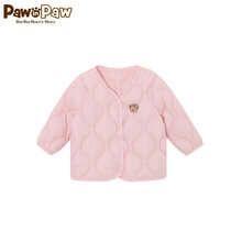 PawinPaw卡通小熊童装2021年秋冬新款男女宝宝轻薄服90鸭绒 Pin红色/25 80cm