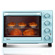 美的 PT2531微波炉 家用多功能电烤箱 25升 上下独立控温 专业烘焙易操作烘烤蛋糕面包