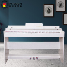 爱里森（ANYSEN) 电钢琴88键重锤【14大礼品】便携数码钢琴智能立式电子钢琴家用学生成人考级 ANYS-01上翻盖 重锤键-木纹白