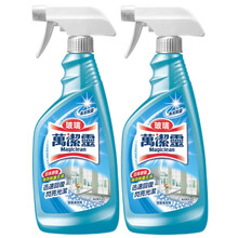 花王(KAO)万洁灵玻璃清洁剂500ml*2瓶家庭装 玻璃水垢污垢清洁不留水痕