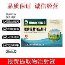 兽用兽药银黄提取物注射液猪牛羊清热解毒重症混感恢复食欲不食针 1盒价