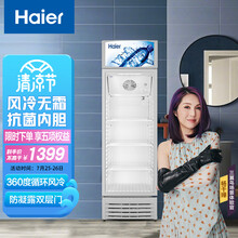 海尔（Haier）220升风冷双层门展示柜冰柜 商用冷藏饮料冷柜 SC-228D