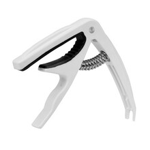 吉他变调夹男个性大手抓变调夹品调夹可爱女尤克里里吉他capo琴夹 塑钢变调夹-白色