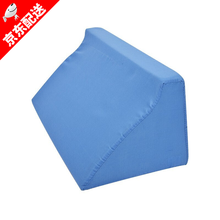 展浩 医用翻身垫透气翻身三角枕翻身枕海绵垫防褥疮靠背瘫痪病人三角垫体位垫老人卧床家庭护理R型靠垫 兰色棉布（大R垫）