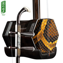 竹林丰 黑檀木特选骨雕二胡乐器苏州厂家直销专业演奏成人考级 黑檀二胡