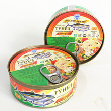俄罗斯进口蔬菜沙拉酱金枪鱼罐头 零食即食品野餐140g*5罐装