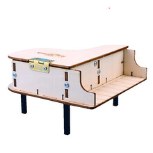 科技小发明小制作小学生科学实验DIY手工制作创新科学小实验套装材料包男孩玩具 钢琴音乐盒(颜料画笔)