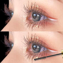 卷翘睫毛膏极细浓密自然纤长持久防水不晕染不脱妆小刷头根根分明易卸 单支装【棕色】