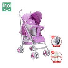 gb好孩子小龙哈彼系列  婴儿推车新生儿轻便可坐可躺伞车便携可折叠0-3岁儿童手推车 紫色LD289-V117