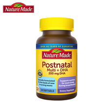 国际	
Nature Made天维美 产后钙+DHA胶囊200mg 60粒/瓶 产妇孕妈 多种维生素孕妇营养 矿物质产后复合维生素B12