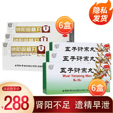北京同仁堂 五子衍宗丸 9g*10丸补肾中西药品大蜜丸补肾虚阳痿不育遗精早泄腰痛男性药 【遗精早泄】【五子衍宗丸*6+锁阳固精丸*6】