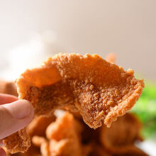 猪油渣脆皮五花肉休闲零食小吃猪肉脯干脂渣青岛特产香辣酥渣子 椒盐猪油渣 100g