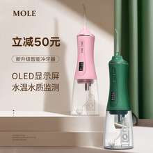 MOLE莫勒电动冲牙器口腔清洁牙齿缝结石洗牙神器便携式家用水牙线 绿色